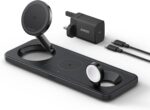 Anker MagGo Magnetic Wireless Charger 3 in 1 Foldable Wireless Charging Station 15W Qi2 Black