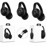 Dam P2961 wireless Bluetooth headphones with foldable over-ear design and deep bass stereo sound.