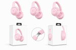 Dam P2961 wireless Bluetooth headphones with foldable over-ear design and deep bass stereo sound