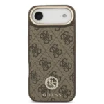 GUESS Luxury Faux Leather Rhinestone Case for iPhone 17 Air - Imagen 4
