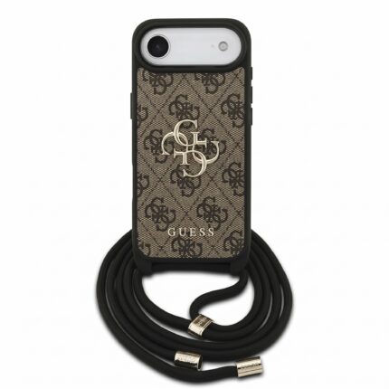GUESS CBDY iPhone 17 Air PU Case with 4G Large Logo and Cord Strap