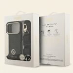 GUESS Faux Leather Rhinestone Logo Case for iPhone 17 Pro & Pro Max - Image 3