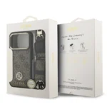 GUESS Faux Leather Rhinestone Logo Case for iPhone 17 Pro & Pro Max - Image 6