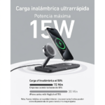 Anker MagGo Magnetic Wireless Charger 3 in 1 Foldable Wireless Charging Station 15W Qi2 Black - Imagen 4
