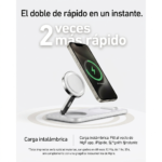 Anker MagGo Magnetic Wireless Charger 3 in 1 Foldable Wireless Charging Station 15W Qi2 White - Imagen 4