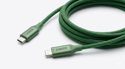 Anker 544 Nylon USB-C to USB-C Cable 140W 1.8m Green
