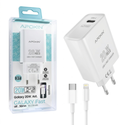 APOKIN 20W USB-C Fast charging with Lightning Cable