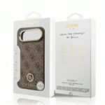 GUESS Luxury Faux Leather Rhinestone Case for iPhone 17 Air - Imagen 7