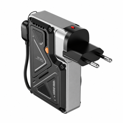 WIWU Knight Series 10,000 mAh Power Bank – 35W with Integrated CN+UK+EU Plug