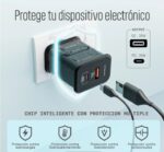 APOKIN 36W USB-A/TYPE-C Charger without cable - Black Ref.: CG-62071 Barcode: 8435381047689 - Image 2