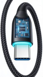 Joyroom Starry Series SA32-CC3 USB-C / USB-C cable 60W 1m - black - Image 3