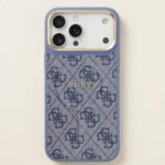 GUESS iPhone 17 Pro Max Faux Leather Case with MagSafe Classic Logo - Imagen 3