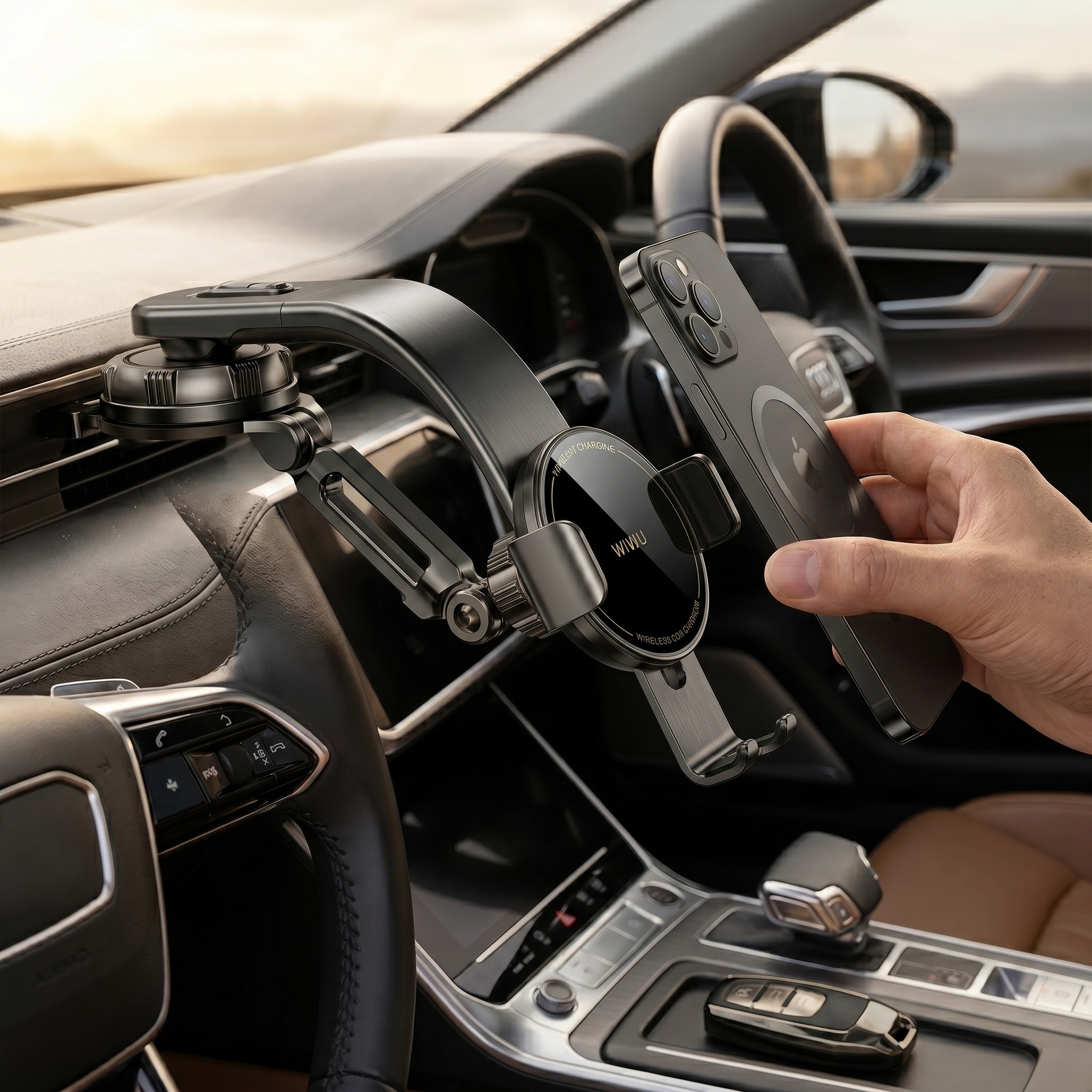 WIWU 15W Wireless Car Charger - Image 2